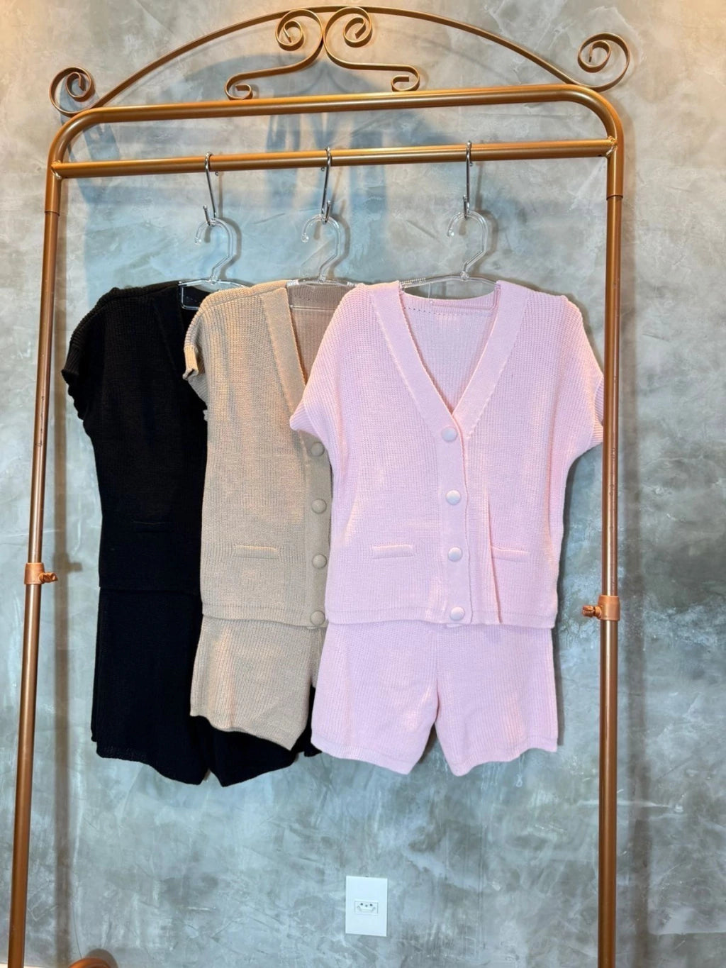 Conjunto Alexia tricô modal