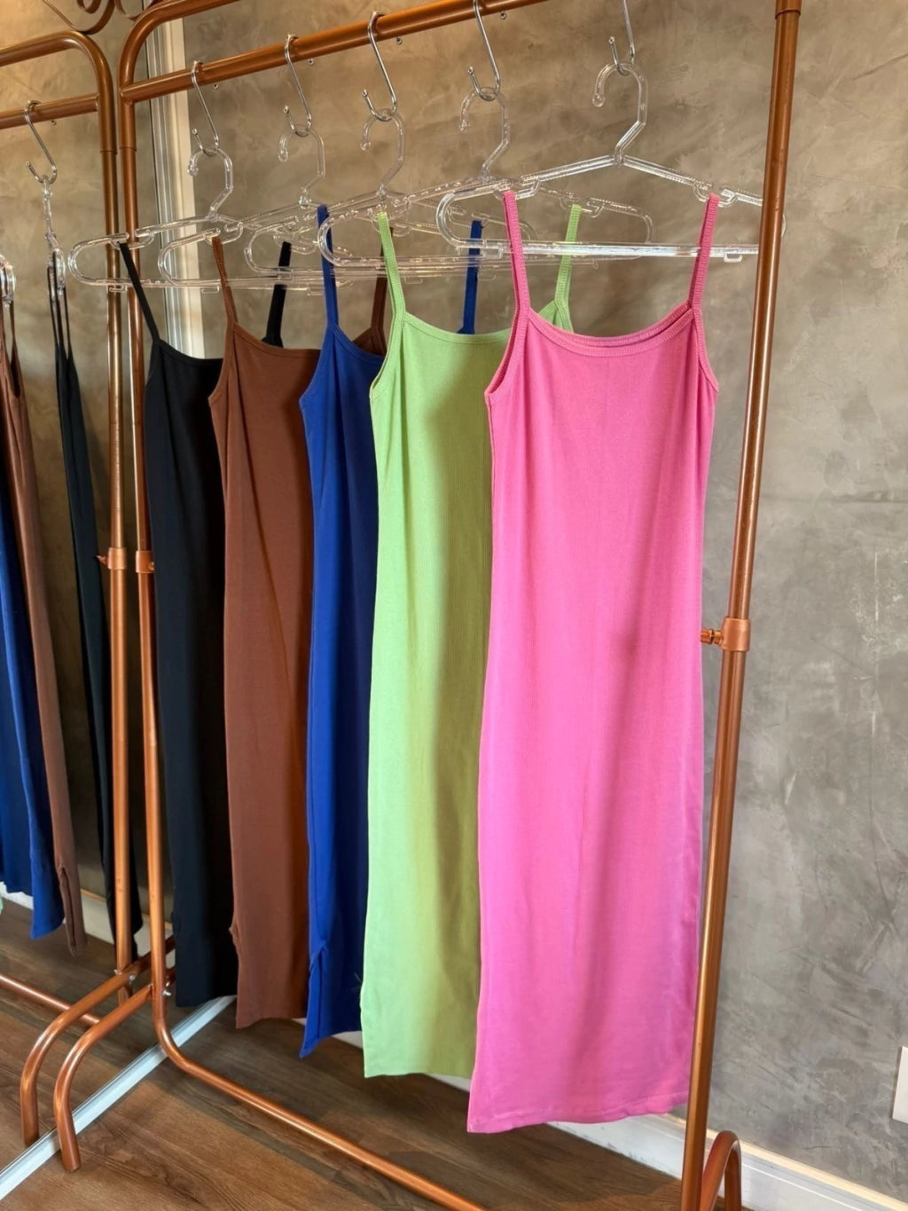Vestido Kezia ribana canelado