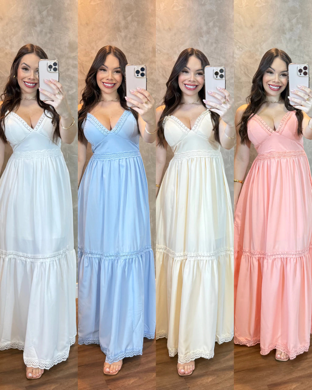 Vestido crepe Giovana