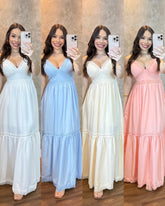 Vestido crepe Giovana