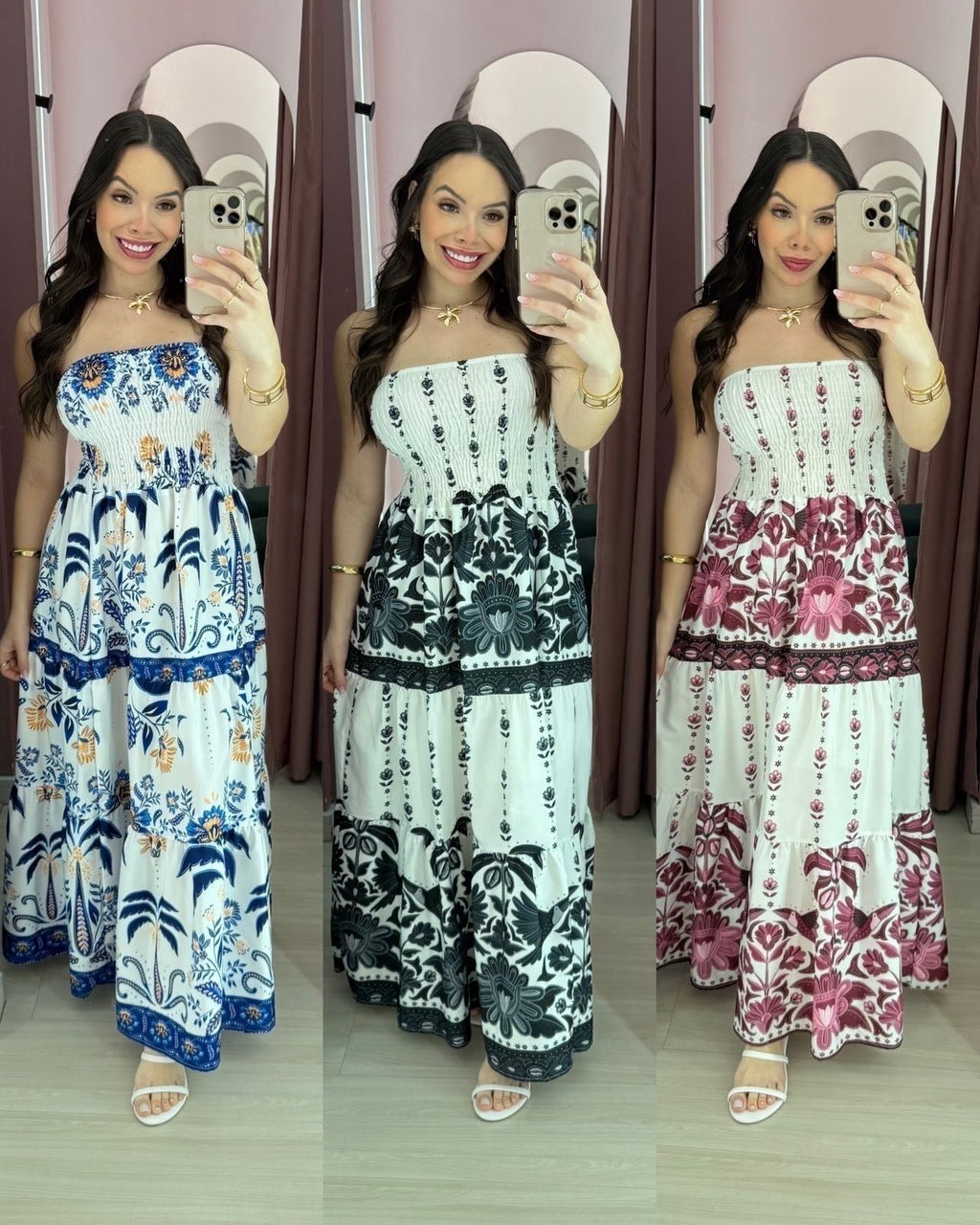 Vestido duna Roberta tomara que caia