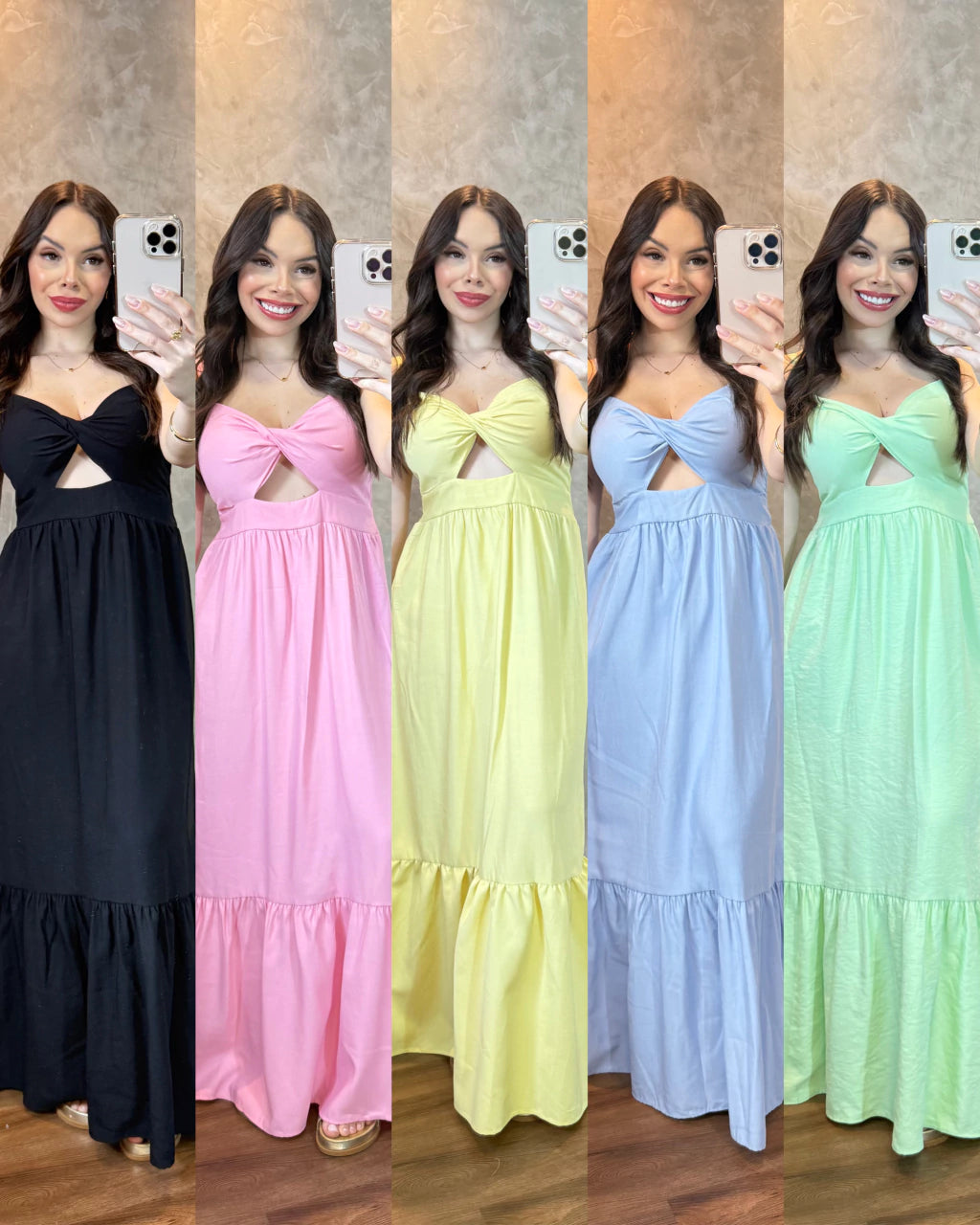 Vestido linho Camily
