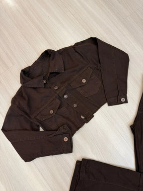 Jaqueta jeans Café