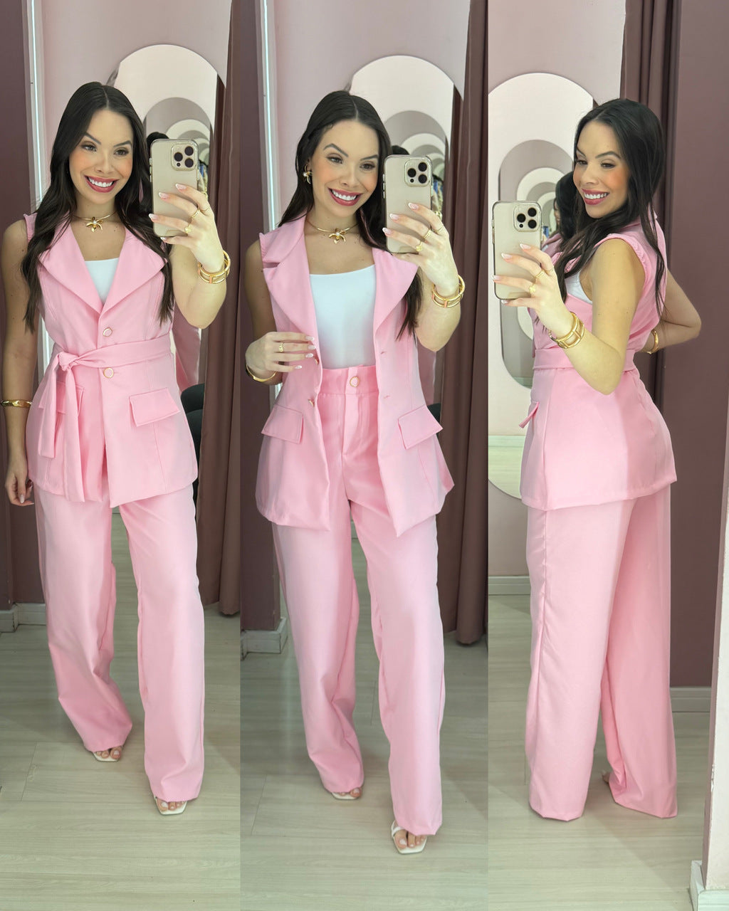 Conjunto alfaiataria Tati 3 peças