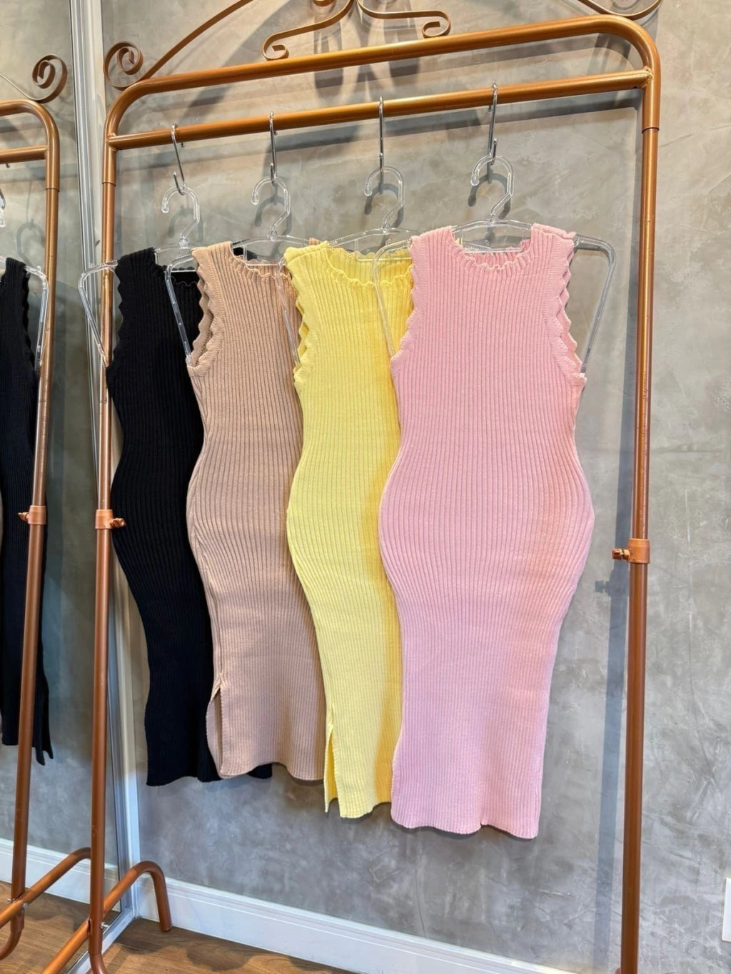 Vestido tricô modal Nuvem