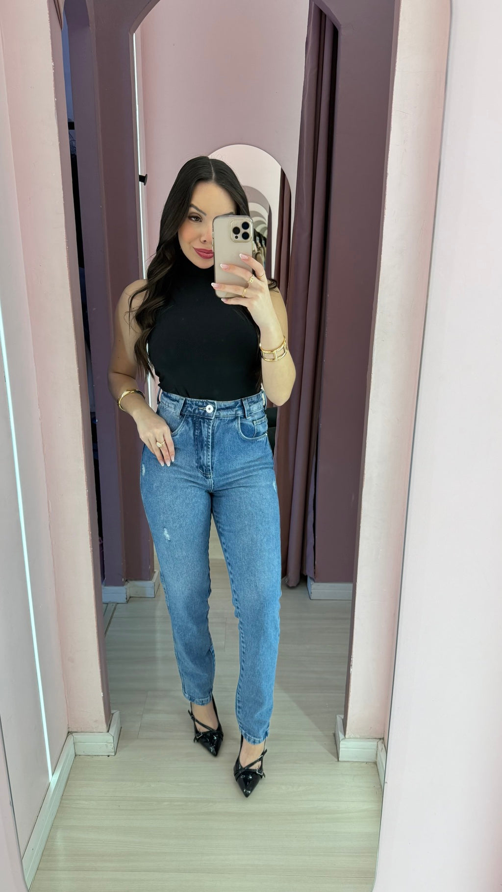 Calça jeans mom REF 5543 (forma pequena)