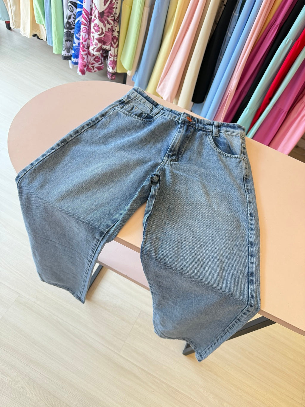Calça jeans wide leg REF 5464