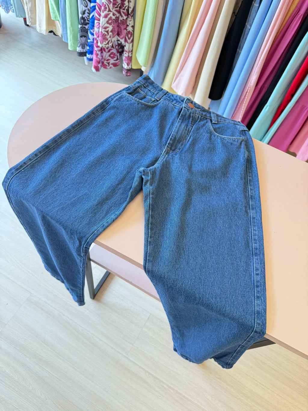 Calça jeans wide leg REF 5380